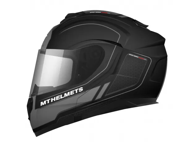 MT Шлем ATOM SV, Размер: S, Цвет: RACELINE EVO Matt Black/Grey