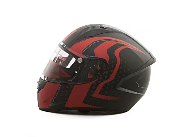 MT Шлем STINGER, Размер: L, Цвет: Matt Black Red Grey