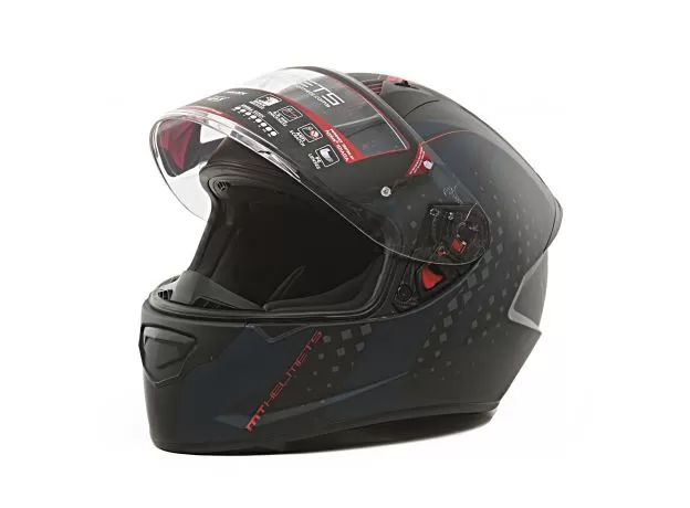 MT Шлем STINGER, Размер: XS, Цвет: Black Nightwatchman Red