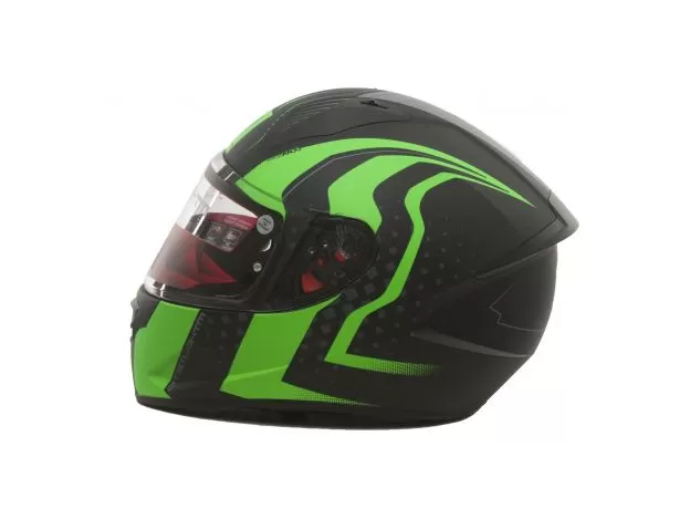 MT Шлем STINGER, Размер: L, Цвет: Matt Black KAWASAKI Green
