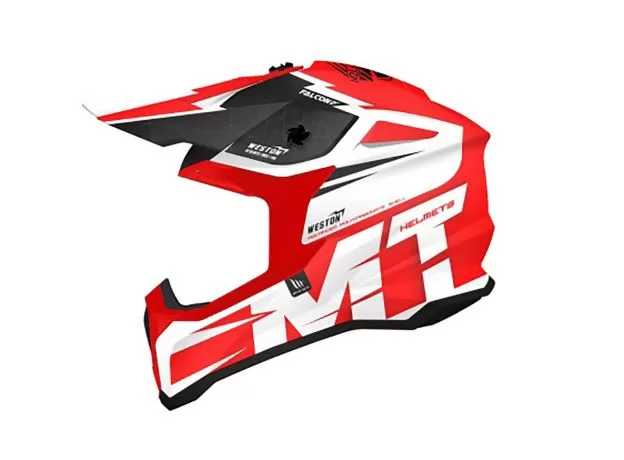 MT Шлем FALCON, Размер: XS, Цвет: WESTON Gloss Pearl Red