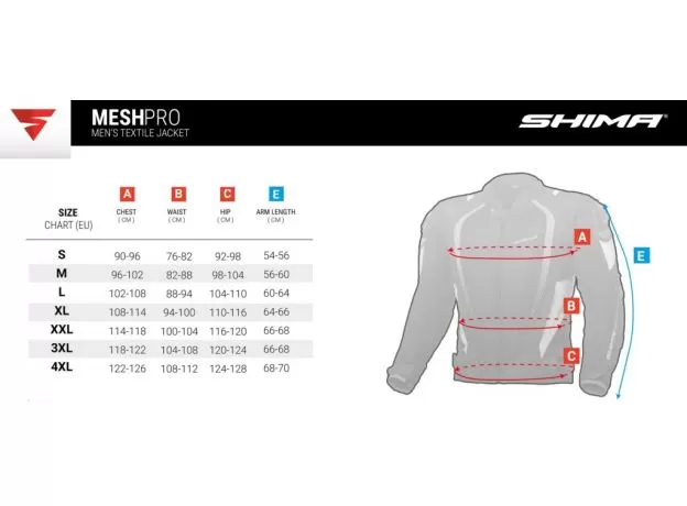 SHIMA Мотокуртка MESH PRO, Размер: S, Цвет: Black, изображение 2