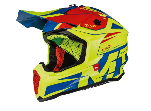 MT Шлем FALCON, Размер: M, Цвет: WESTON Gloss Fluo Yellow