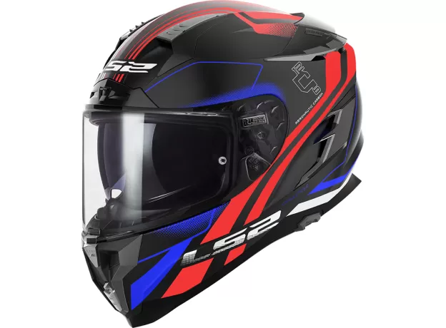 LS2 Шлем FF327 CHALLENGER HPFC, Размер: S, Цвет: PROPELLER Red Blue