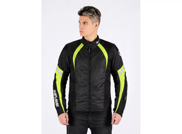 INFLAME Мотокуртка BREATHE, Размер: M, Цвет: Зеленый