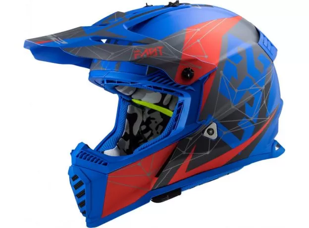 LS2 Шлем MX437 FAST, Размер: XXS, Цвет: ALPHA Matt Blue от магазина rszone LS2 Шлем MX437 FAST, Размер: XXS, Цвет: ALPHA Matt Blue