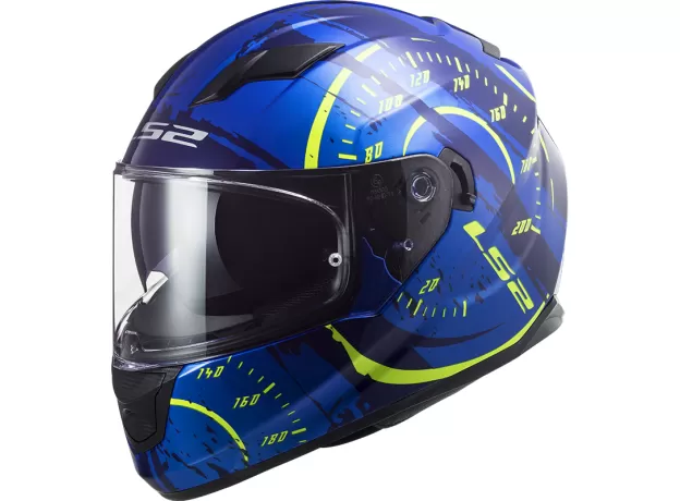 LS2 Шлем FF320 STREAM EVO, Размер: XXL, Цвет: TACHO Blue H-V Yellow от магазина rszone LS2 Шлем FF320 STREAM EVO, Размер: XXL, Цвет: TACHO Blue H-V Yellow
