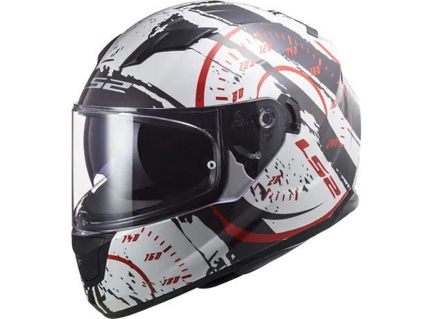 LS2 Шлем FF320 STREAM EVO, Размер: S, Цвет: TACHO White Black Red