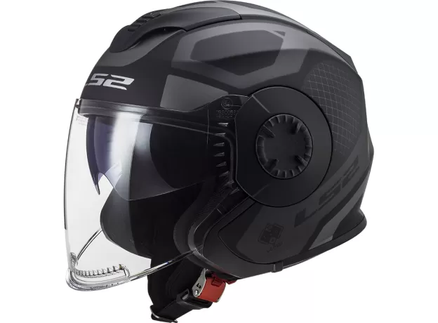 LS2 Шлем OF570 VERSO, Размер: S, Цвет: MARKER Matt Black Titanium