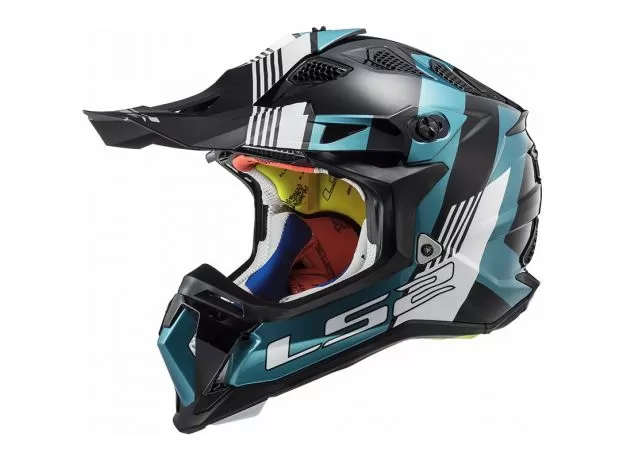 LS2 Шлем MX470 SUBVERTER, Размер: M, Цвет: MAX Black Turquoise