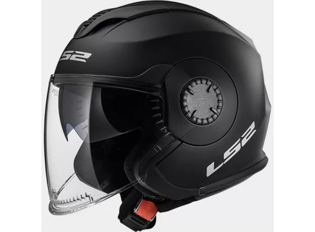 LS2 Шлем OF570 VERSO, Размер: S, Цвет: Solid Matt Black