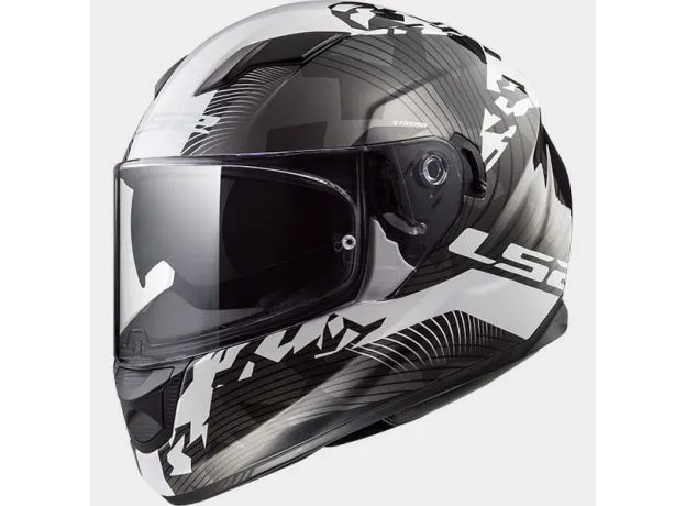 LS2 Шлем FF320 STREAM EVO, Размер: XXS, Цвет: HYPE White Black Titanium