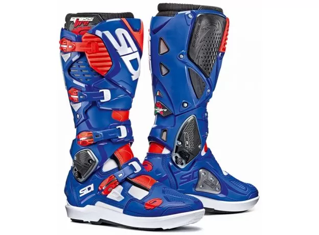SIDI Мотоботы CROSSFIRE 3 SRS, Размер: 41, Цвет: White/Blue/Red Fluo
