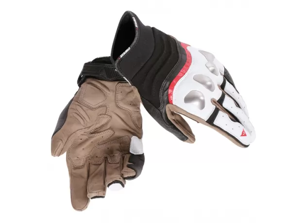 DAINESE Мотоперчатки X-RUN, Размер: XXL, Цвет: White/Lava-Red/Black