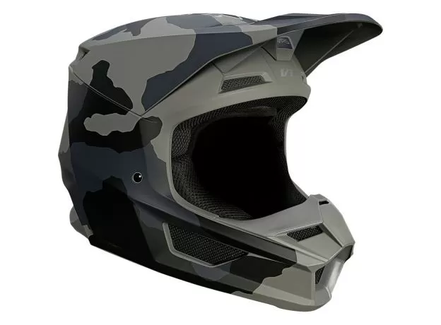 FOX Шлем V1, Размер: S, Цвет: Trev Black Camo