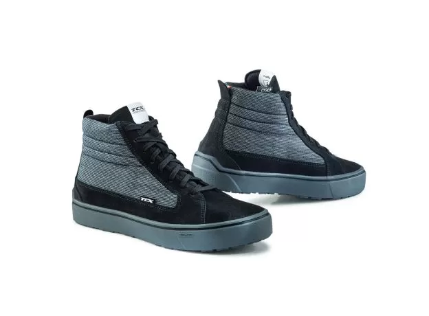 TCX Мотокеды STREET 3 TEX WATERPROOF, Размер: 42, Цвет: black/grey