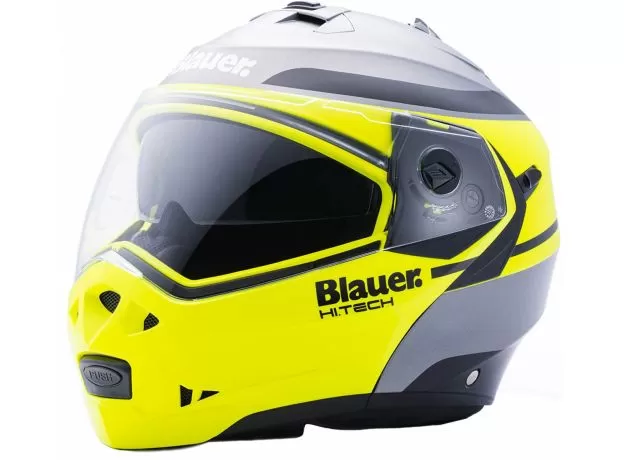 Blauer H.T. Шлем Sky II, Размер: L, Цвет: Titanium/FluoYell/Black Matt