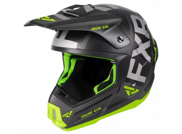 FXR Шлем Torque Evo, Размер: XL, Цвет: Black/Lime/Char