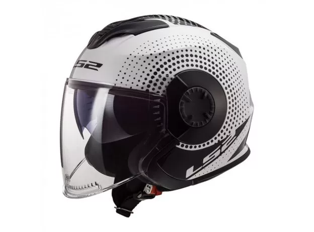 LS2 Шлем OF570 VERSO, Размер: XL, Цвет: SPIN White Black