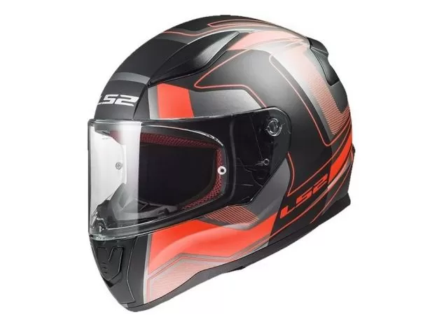 LS2 Шлем FF353 RAPID, Размер: L, Цвет: CARRERA MATT BLACK RED