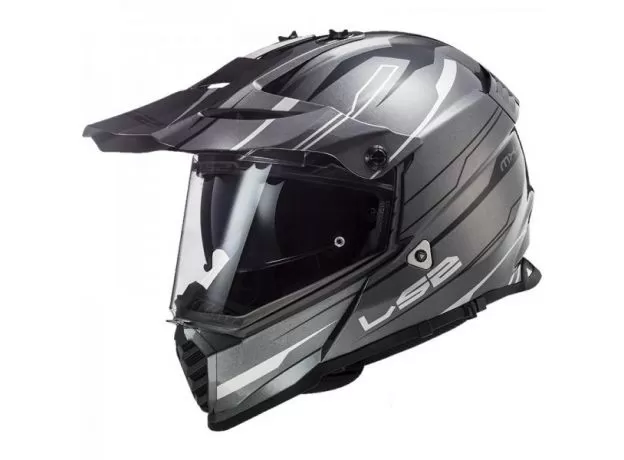 LS2 Шлем MX436 PIONEER EVO, Размер: M, Цвет: KNIGHT TITANIUM White