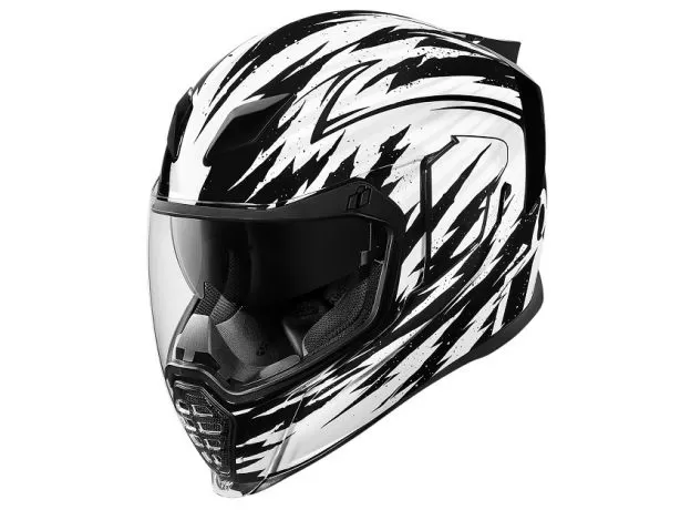 ICON Шлем AIRFLITE, Размер: S, Цвет: чeрно-белый