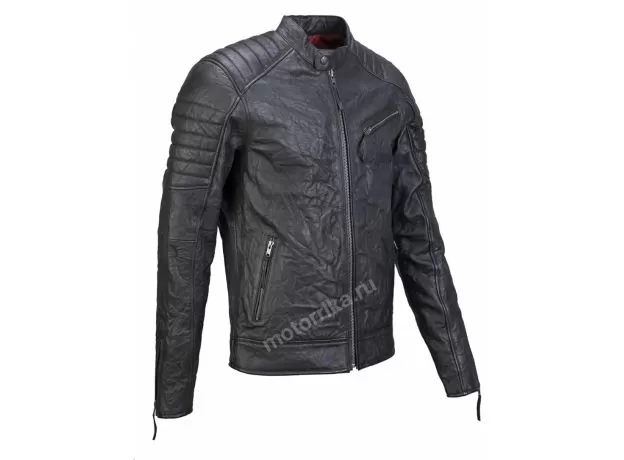 PromoJeans Мотокуртка кожаная Citizen, Размер: M, Цвет: черный