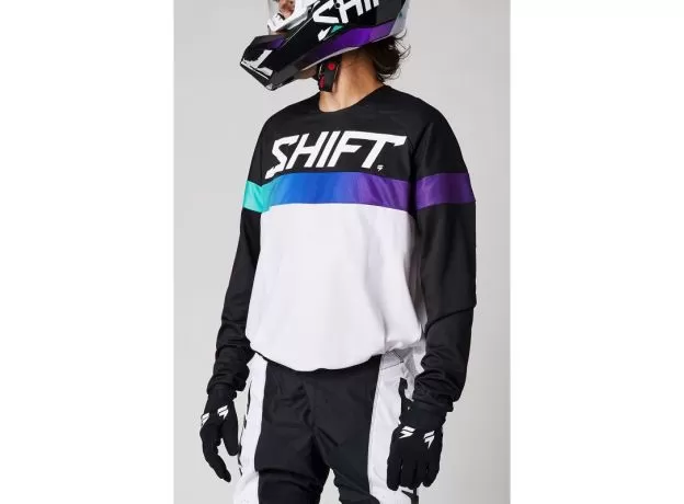 SHIFT Джерси WHITE LABEL ULTRA, Размер: XL, Цвет: BLACK/WHITE