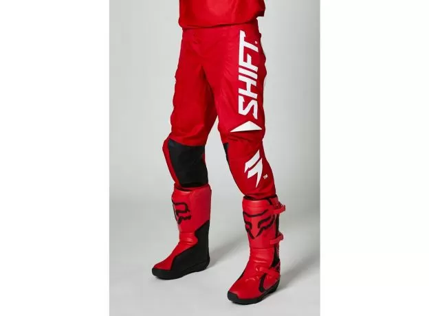 SHIFT Кроссовые штаны White Label Trac, Размер: 36, Цвет: red