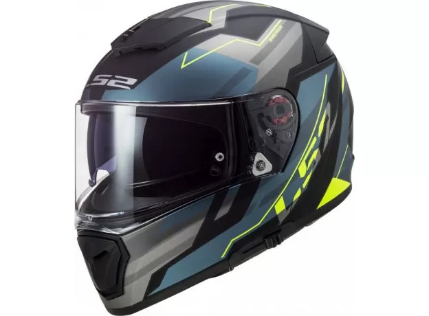 LS2 Шлем FF390 BREAKER, Размер: XS, Цвет: BETA Matt Cobalt H-V Yellow