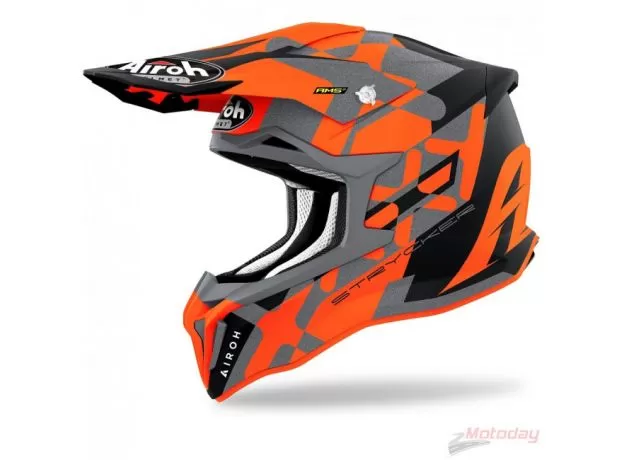AIROH Шлем STRYCKER, Размер: M, Цвет: XXX Orange Matt