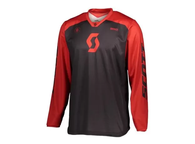 SCOTT Джерси 350, Размер: XL, Цвет: TRACK Black/Red