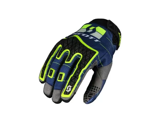 SCOTT Мотоперчатки Enduro, Размер: L, Цвет: Blue/Yellow от магазина rszone SCOTT Мотоперчатки Enduro, Размер: L, Цвет: Blue/Yellow