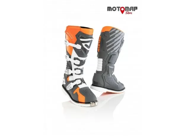 ACERBIS Мотоботы X-RACE, Размер: 43, Цвет: orange/grey