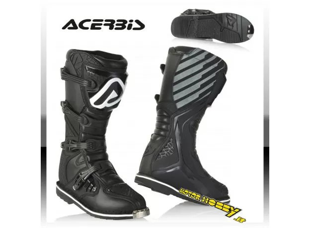 ACERBIS Мотоботы E-TEAM, Размер: 45, Цвет: Black