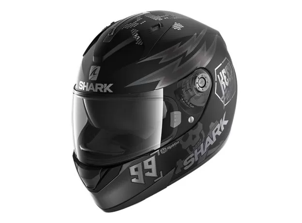 SHARK Шлем RIDILL, Размер: M, Цвет: 1.2 Catalan Bad Boy - Matt Black / Anthracite / Silver