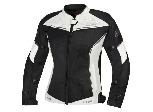 OZONE Мотокуртка JET II женская, Размер: XS, Цвет: светлый черный