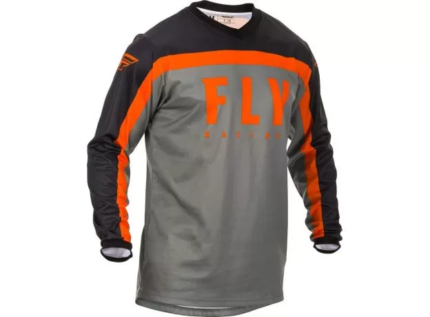 FLY RACING Джерси F-16, Размер: S, Цвет: серый/черный/оранжевый