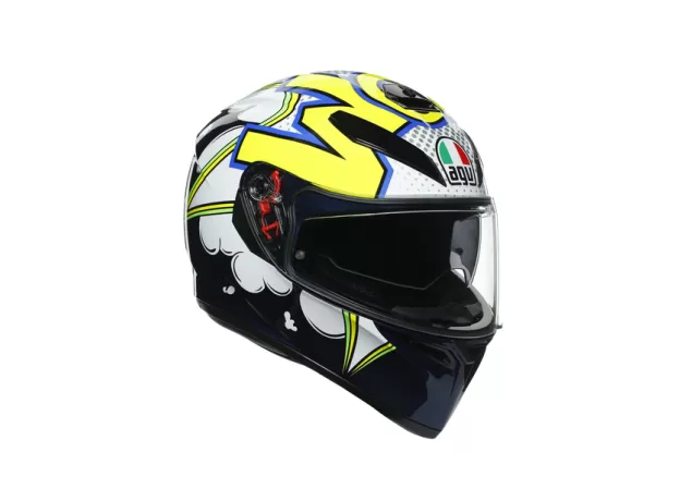 AGV Шлем K3 SV, Размер: XS, Цвет: MULTI - BUBBLE BLUE/WH/YELLOW FLUO от магазина rszone AGV Шлем K3 SV, Размер: XS, Цвет: MULTI - BUBBLE BLUE/WH/YELLOW FLUO