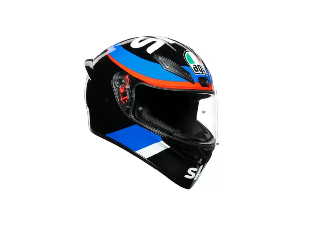 AGV Шлем K1, Размер: XS, Цвет: REPLICA - VR46 SKY RACING TEAM BLACK/RED от магазина rszone AGV Шлем K1, Размер: XS, Цвет: REPLICA - VR46 SKY RACING TEAM BLACK/RED