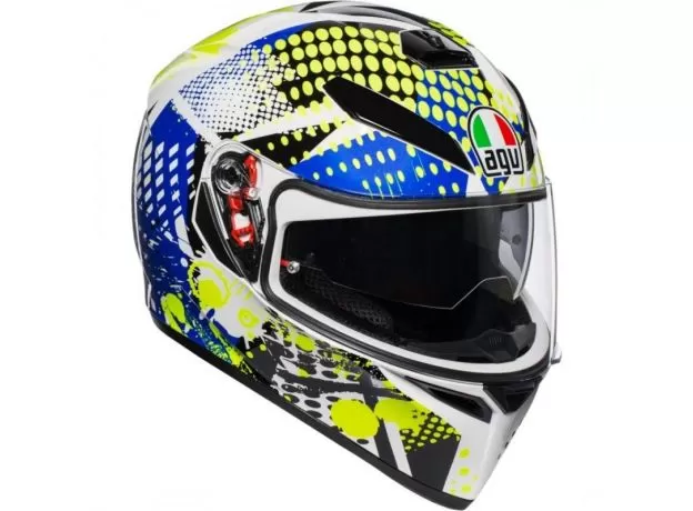 AGV Шлем K3 SV, Размер: ML, Цвет: MULTI - POP WHITE/BLUE/LIME1 от магазина rszone AGV Шлем K3 SV, Размер: ML, Цвет: MULTI - POP WHITE/BLUE/LIME1