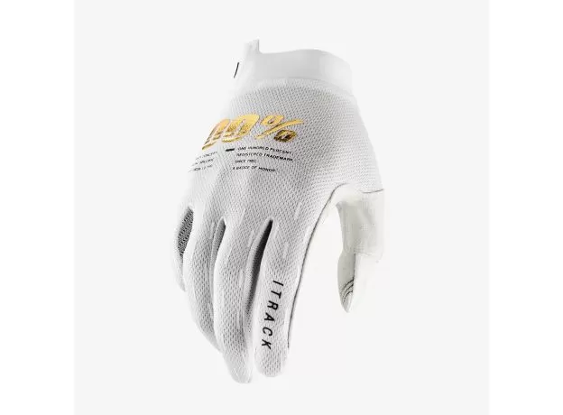 100%MOTO Мотоперчатки iTRACK, Размер: S, Цвет: WHITE