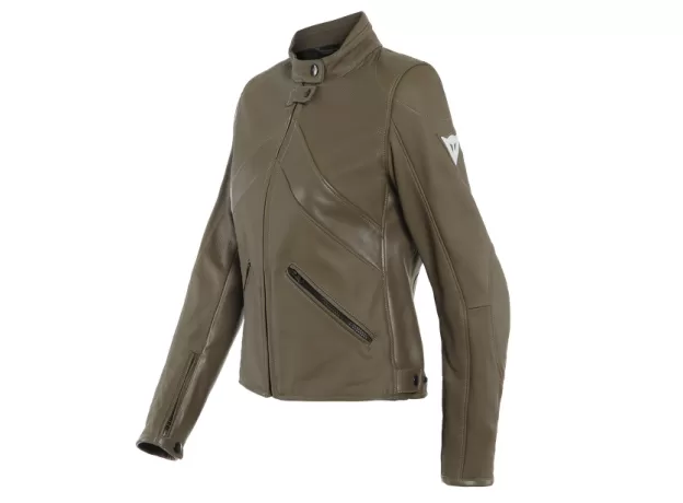 DAINESE Мотокуртка кожаная SANTA MONICA PERF. женская, Размер: 46, Цвет: Light-Brown