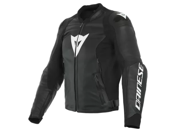 DAINESE Мотокуртка кожаная SPORT PRO, Размер: 56, Цвет: blаck-white