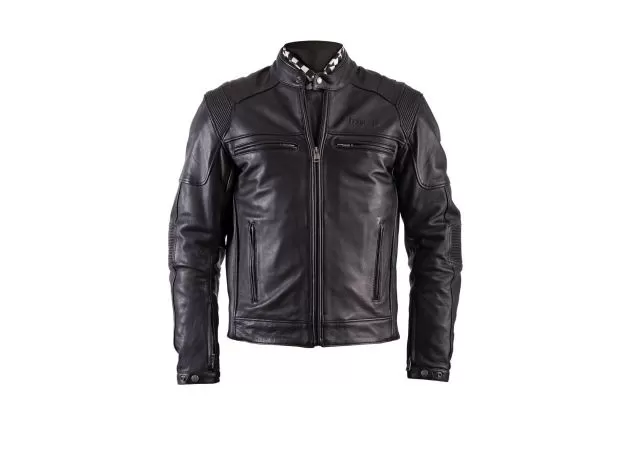 HELSTONS Мотокуртка кожаная Trust, Размер: S, Цвет: черный