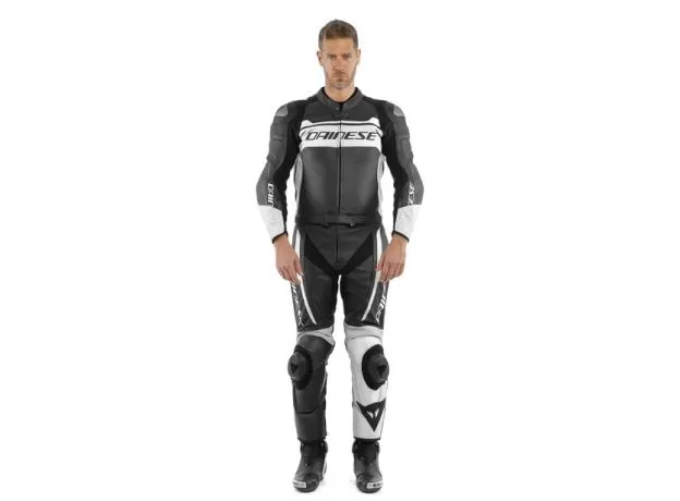DAINESE Мотокомбинезон MISTEL 2PCS, Размер: 56, Цвет: Black-Matt/White/Black-Matt