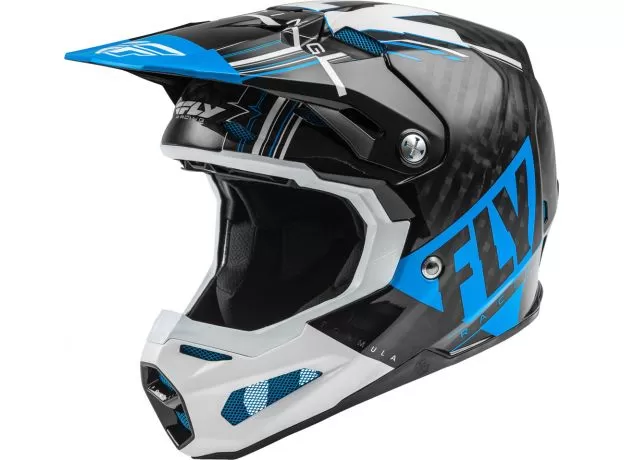 FLY RACING Шлем Formula Carbon, Размер: S, Цвет: Vector Blue/White/Black