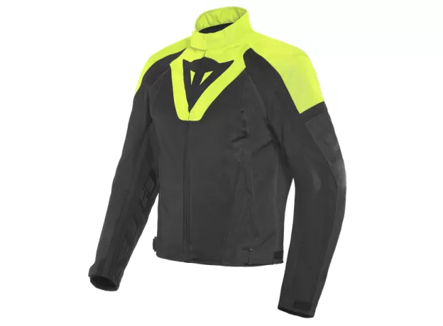 DAINESE Мотокуртка LEVANTE AIR, Размер: 50, Цвет: Black/Fluo-Yellow/Black