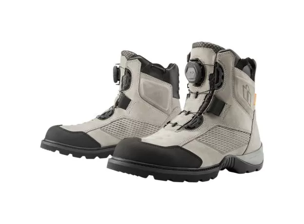 ICON Мотоботы STORMHAWK WATERPROOF, Размер: 11, Цвет: Серый