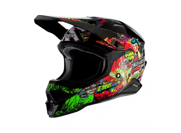 O’NEAL Шлем 3Series, Размер: L, Цвет: CRANK 2.0 RED/GREEN